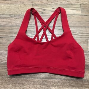 Lululemon Sports Bra in Red